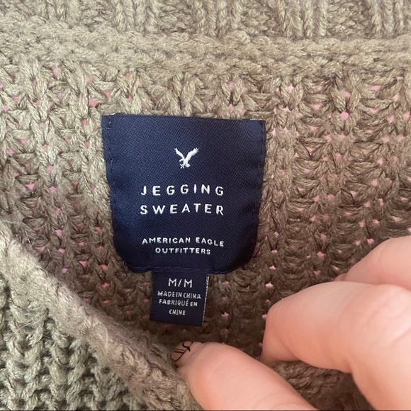 American Eagle Outfitters Green Jegging Sweater M - Picture 2 of 5